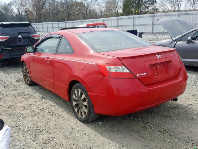 2HGFG11829H525197 - 2009 HONDA CIVIC EX RED photo 3