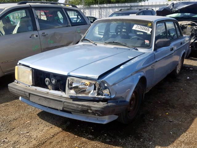 YV1AA8847M1443571 - 1991 VOLVO 240 BLUE photo 2