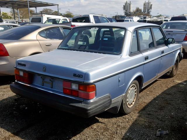 YV1AA8847M1443571 - 1991 VOLVO 240 BLUE photo 4