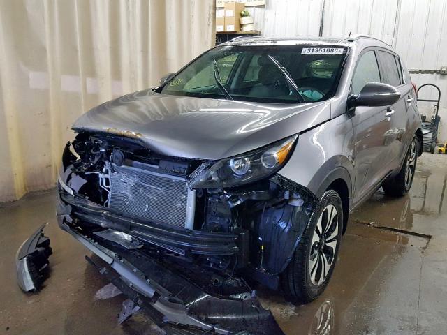 KNDPC3A29C7245883 - 2012 KIA SPORTAGE E GRAY photo 2