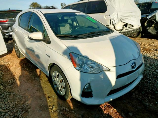 JTDKDTB30C1522762 - 2012 TOYOTA PRIUS C WHITE photo 1