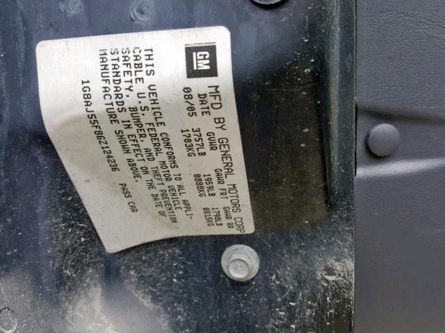 1G8AJ55F86Z124236 - 2006 SATURN ION LEVEL GREEN photo 10