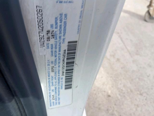 3VWCC21C4XM410166 - 1999 VOLKSWAGEN NEW BEETLE Ağ foto 10