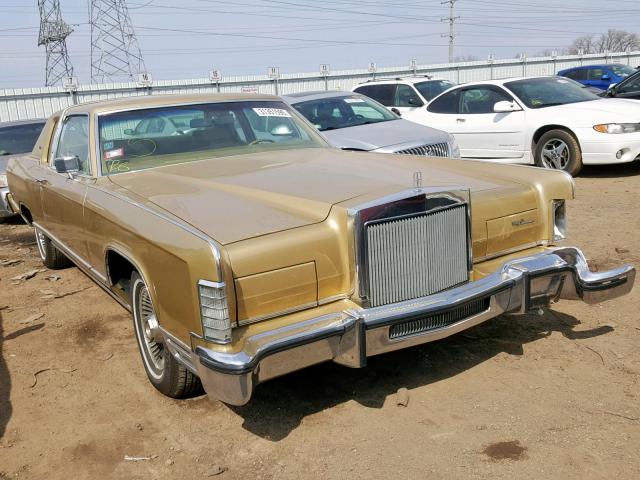 9Y81S745988 - 1979 LINCOLN CONTINENTA GOLD photo 1