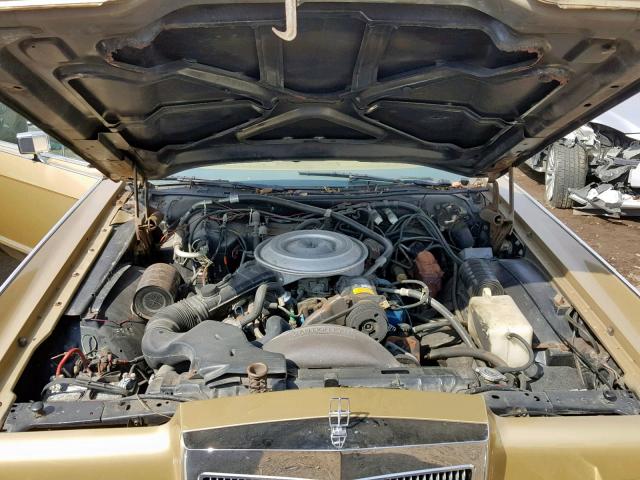 9Y81S745988 - 1979 LINCOLN CONTINENTA GOLD photo 7