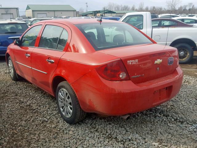 1G1AT58H097182234 - 2009 CHEVROLET COBALT LT RED photo 3