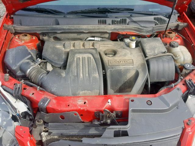 1G1AT58H097182234 - 2009 CHEVROLET COBALT LT RED photo 7