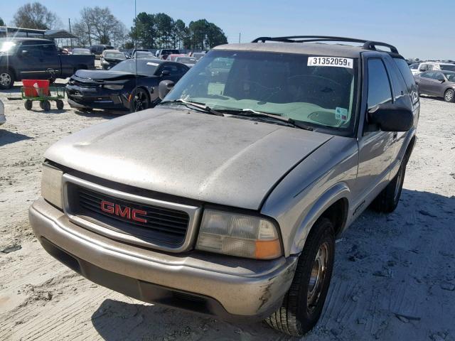 1GKCS18W91K139107 - 2001 GMC JIMMY TAN photo 2