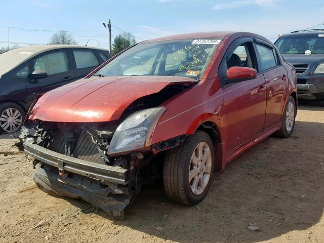 3N1AB6AP1BL646119 - 2011 NISSAN SENTRA 2.0 RED photo 2