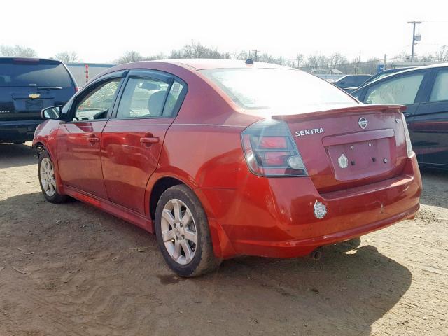 3N1AB6AP1BL646119 - 2011 NISSAN SENTRA 2.0 RED photo 3