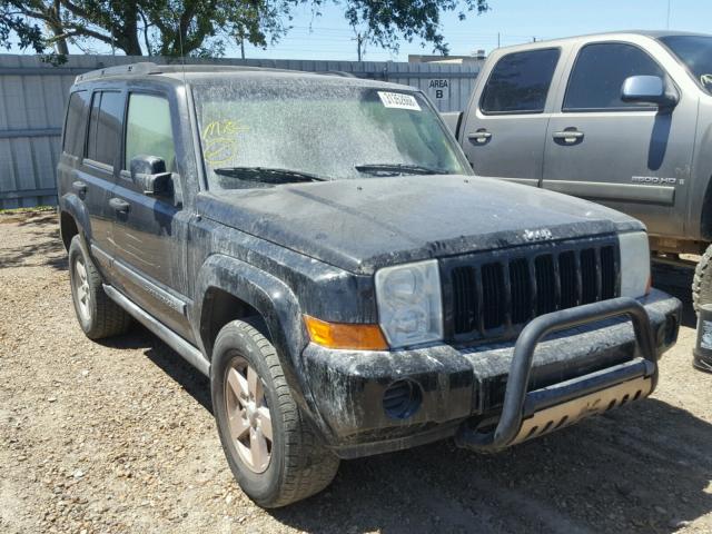 1J8HG48N86C231864 - 2006 JEEP COMMANDER BLACK photo 1