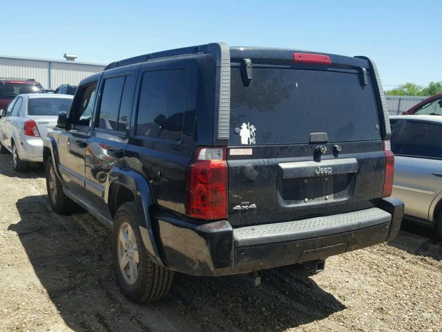 1J8HG48N86C231864 - 2006 JEEP COMMANDER BLACK photo 3