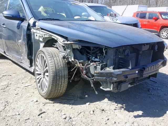 KNALN4D76E5136296 - 2014 KIA CADENZA PR GRAY photo 9