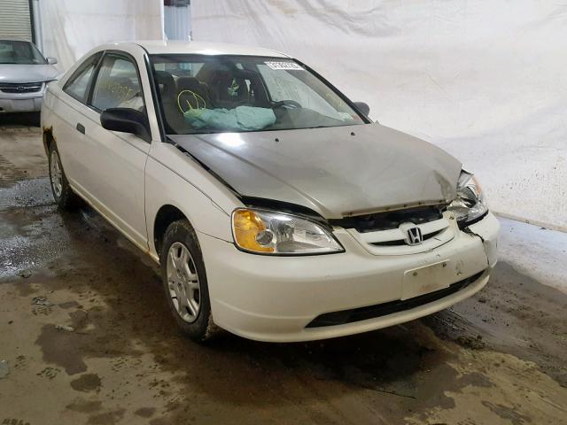 1HGEM212X1L118158 - 2001 HONDA CIVIC DX WHITE photo 1