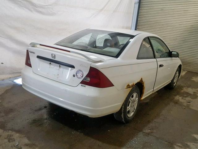 1HGEM212X1L118158 - 2001 HONDA CIVIC DX WHITE photo 4