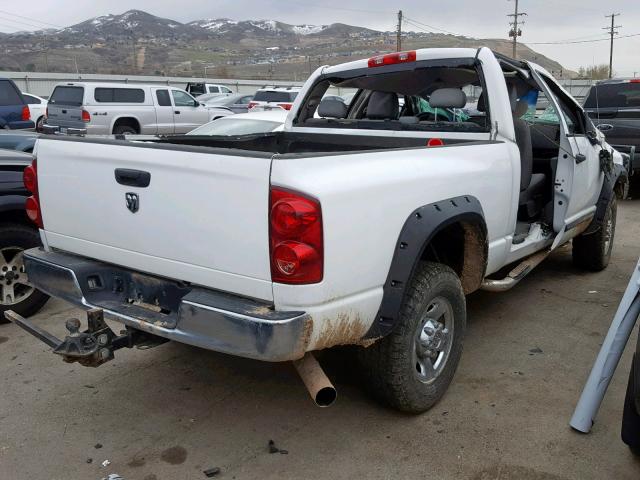 3D7KS28L19G538069 - 2009 DODGE RAM 2500 WHITE photo 4