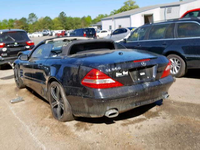 WDBSK71FX7F125611 - 2007 MERCEDES-BENZ SL 550 BLACK photo 3