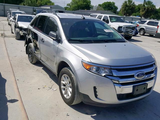 2FMDK3GC5DBE10256 - 2013 FORD EDGE SE SILVER photo 1