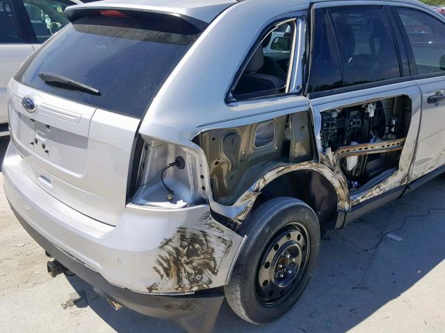 2FMDK3GC5DBE10256 - 2013 FORD EDGE SE SILVER photo 9