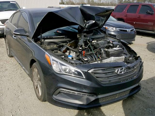 5NPE34AF9GH295572 - 2016 HYUNDAI SONATA SPO BLACK photo 1