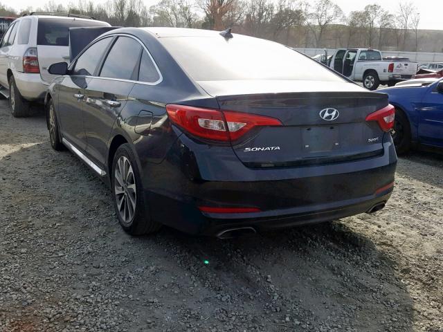 5NPE34AF9GH295572 - 2016 HYUNDAI SONATA SPO BLACK photo 3