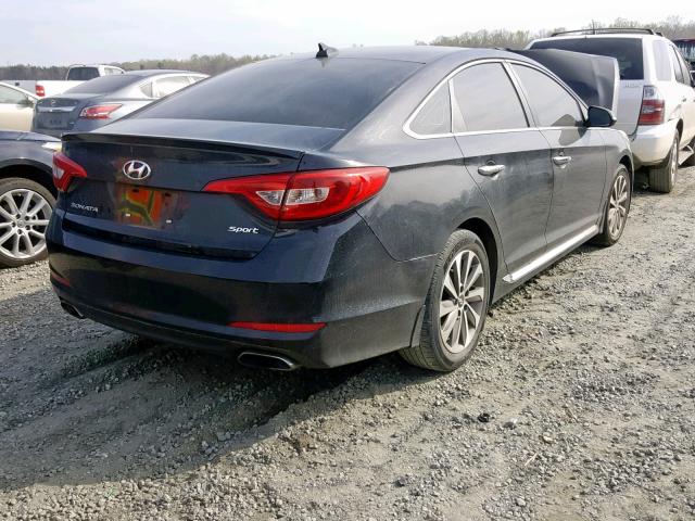 5NPE34AF9GH295572 - 2016 HYUNDAI SONATA SPO BLACK photo 4