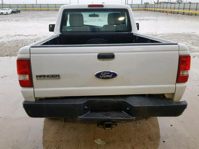 1FTKR1ADXAPA03048 - 2010 FORD RANGER WHITE photo 6