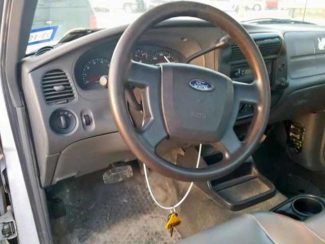 1FTKR1ADXAPA03048 - 2010 FORD RANGER WHITE photo 9