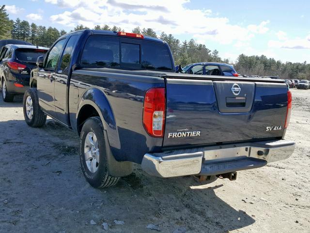 1N6AD0CW8BC419608 - 2011 NISSAN FRONTIER S BLUE photo 3