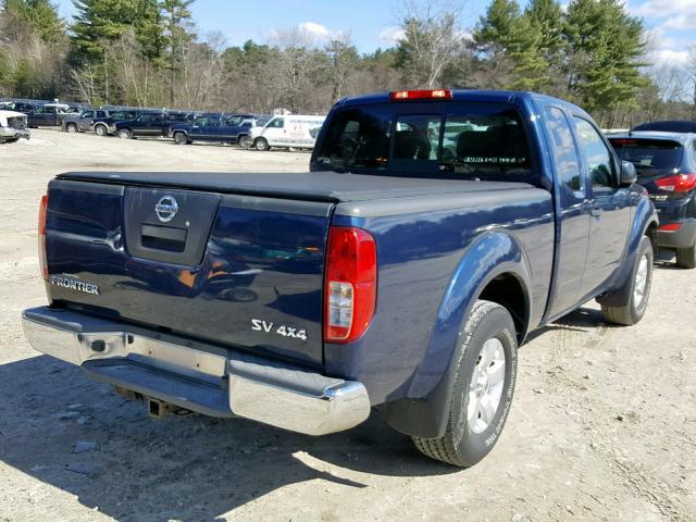 1N6AD0CW8BC419608 - 2011 NISSAN FRONTIER S BLUE photo 4