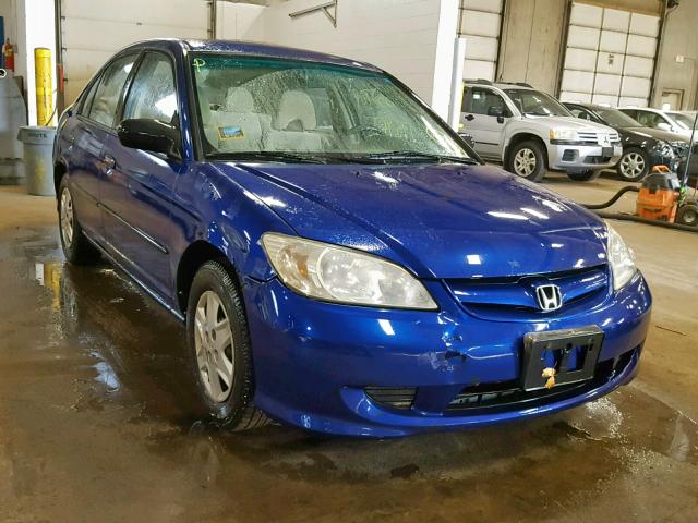 2HGES16334H621274 - 2004 HONDA CIVIC DX V BLUE photo 1