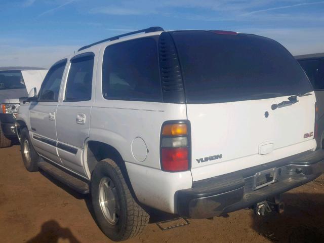 1GKEK13T65J157615 - 2005 GMC YUKON WHITE photo 3