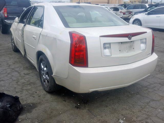 1G6DP567250137949 - 2005 CADILLAC CTS HI FEA WHITE photo 3