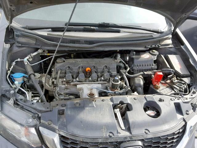 2HGFB2F93EH502608 - 2014 HONDA CIVIC EXL GRAY photo 7