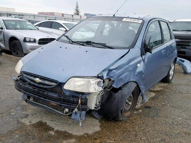 KL1TD66607B754182 - 2007 CHEVROLET AVEO BASE ლურჯი ფოტო 2