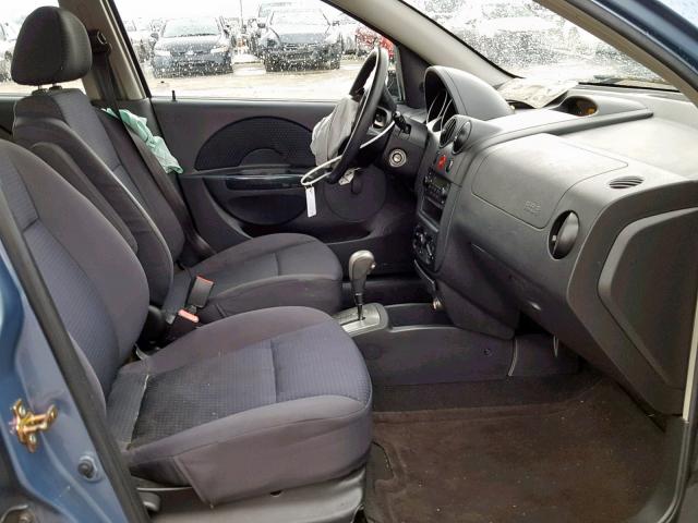 KL1TD66607B754182 - 2007 CHEVROLET AVEO BASE ლურჯი ფოტო 5