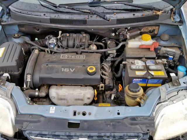 KL1TD66607B754182 - 2007 CHEVROLET AVEO BASE ლურჯი ფოტო 7