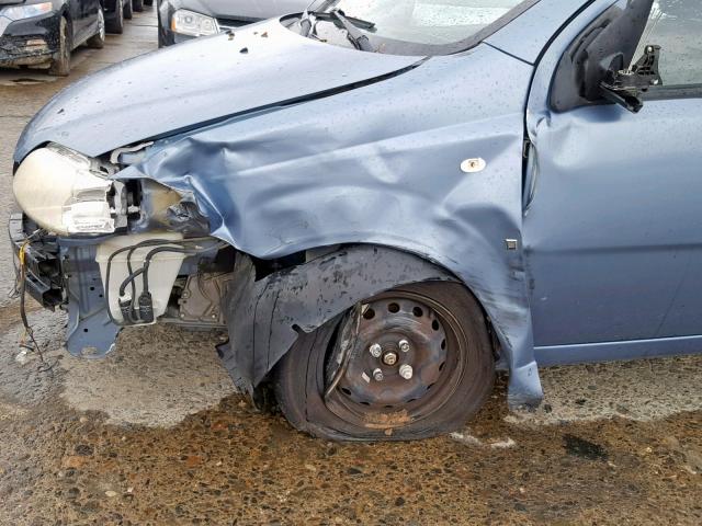 KL1TD66607B754182 - 2007 CHEVROLET AVEO BASE ლურჯი ფოტო 9