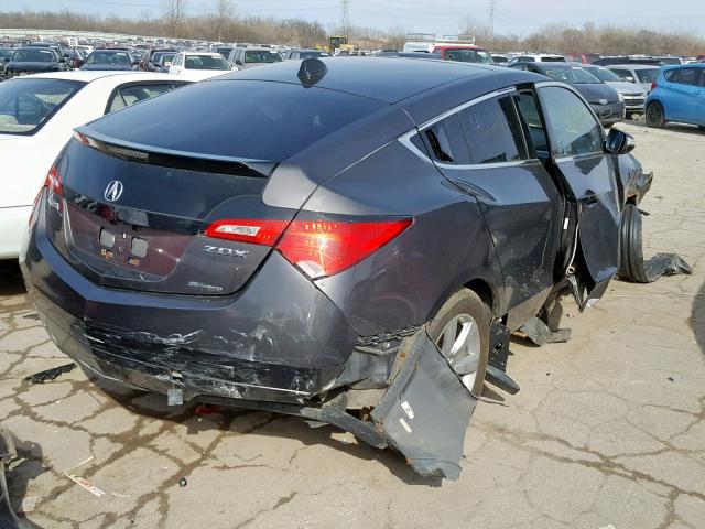 2HNYB1H47AH000093 - 2010 ACURA ZDX TECHNO GRAY photo 4