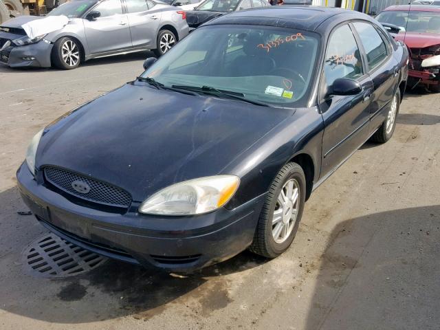 1FAFP56U06A208157 - 2006 FORD TAURUS SEL BLACK photo 2