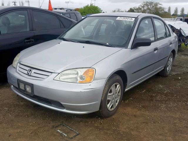 2HGES16163H550584 - 2003 HONDA CIVIC DX SILVER photo 2