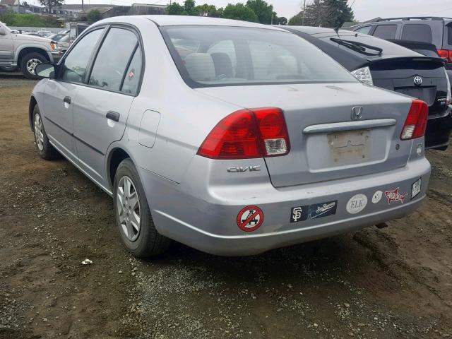 2HGES16163H550584 - 2003 HONDA CIVIC DX SILVER photo 3