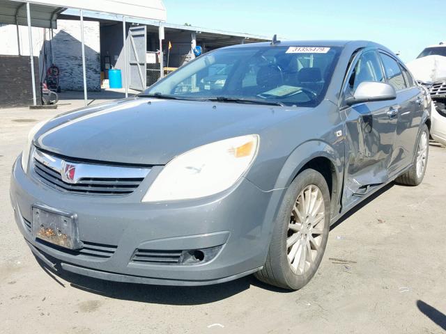 1G8ZX57799F222222 - 2009 SATURN AURA XR CHARCOAL photo 2