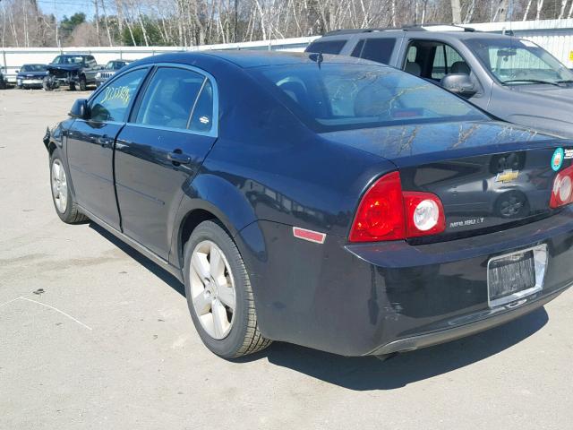 1G1ZC5E14BF155317 - 2011 CHEVROLET MALIBU 1LT შავი ფოტო 3