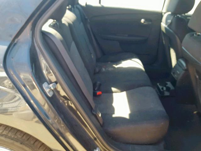 1G1ZC5E14BF155317 - 2011 CHEVROLET MALIBU 1LT შავი ფოტო 6