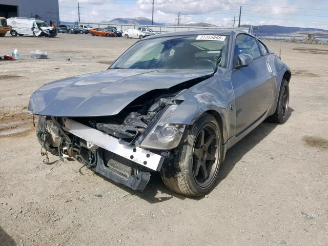 JN1AZ34DX6M312128 - 2006 NISSAN 350Z COUPE CHARCOAL photo 2