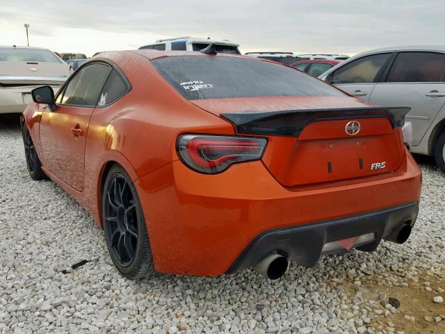 JF1ZNAA14D1720431 - 2013 TOYOTA SCION FR-S ORANGE photo 3