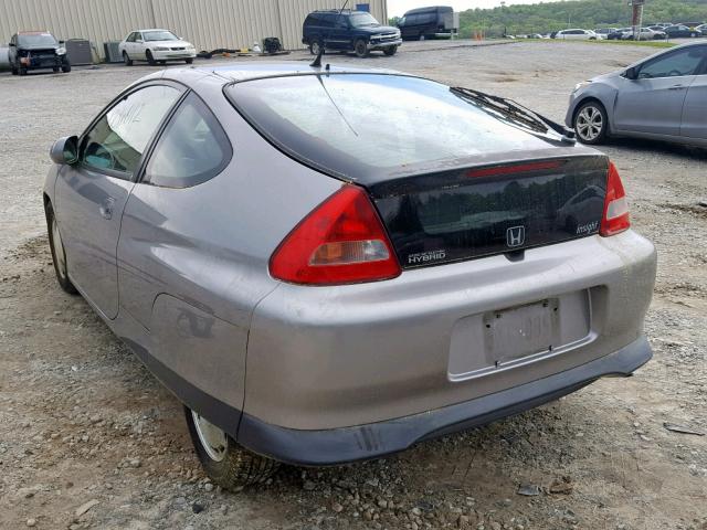 JHMZE1353YT000685 - 2000 HONDA INSIGHT GRAY photo 3