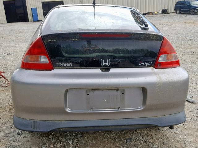 JHMZE1353YT000685 - 2000 HONDA INSIGHT GRAY photo 6