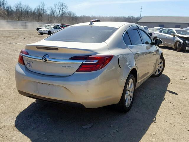 2G4GM5ER7E9174826 - 2014 BUICK REGAL PREM TAN photo 4